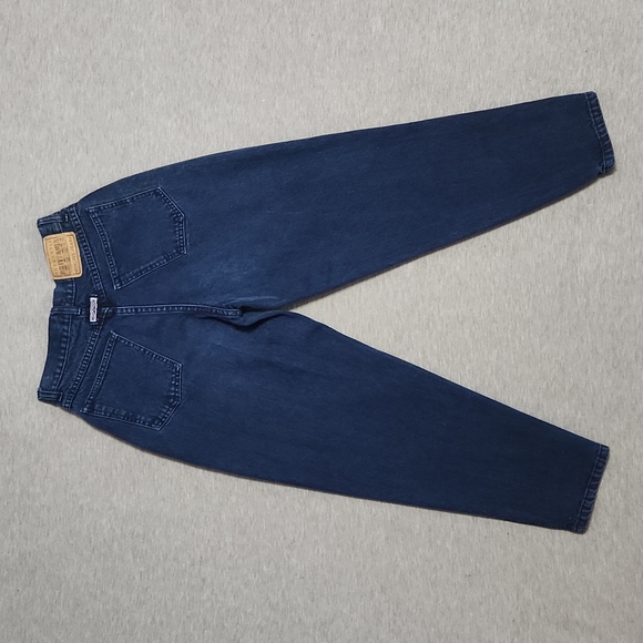 Vintage Brittania High Rise Tapered Leg Dark Blue Wash "Mom" Jeans - Picture 5 of 16